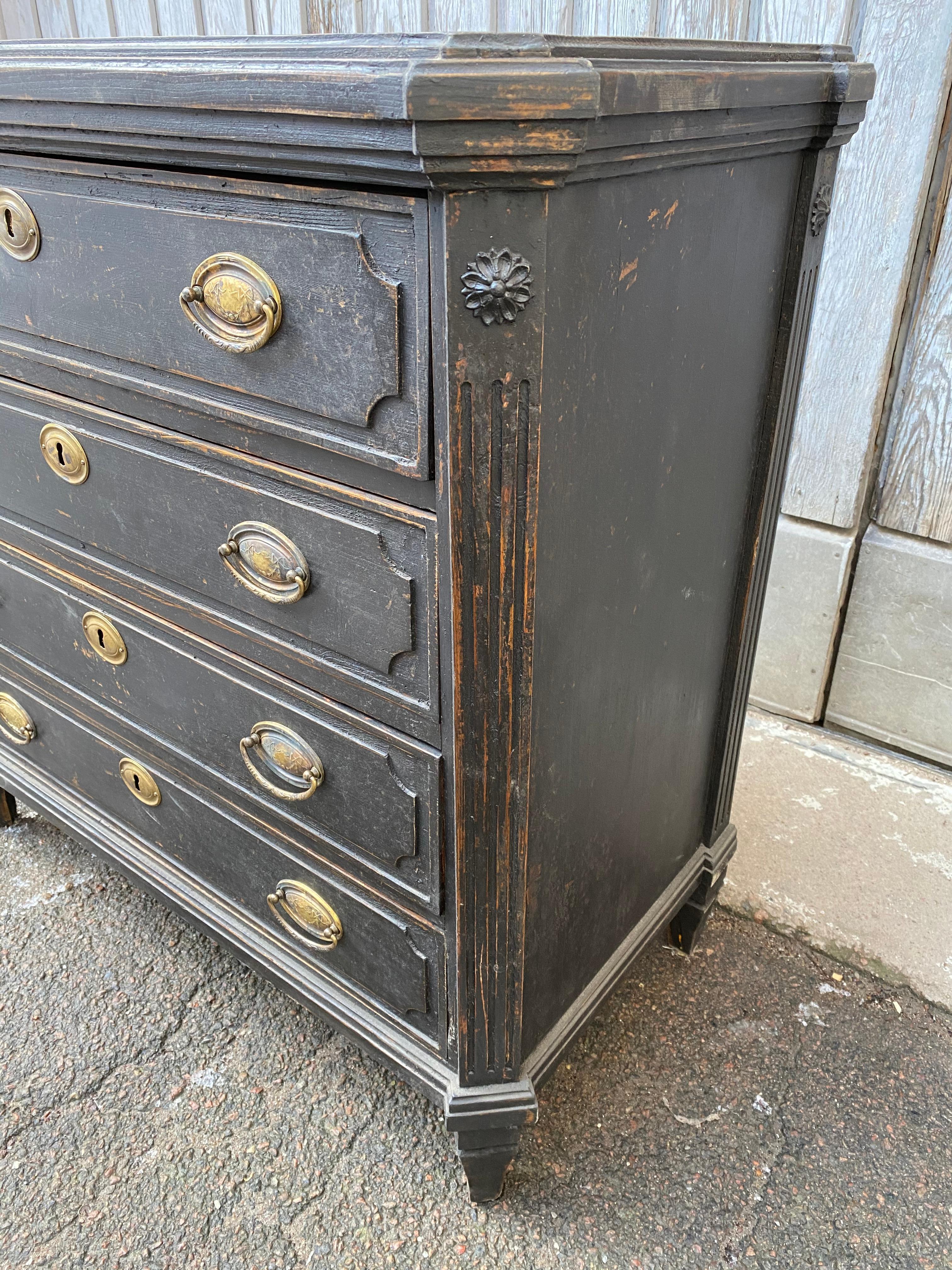 gustavian chest of drawers