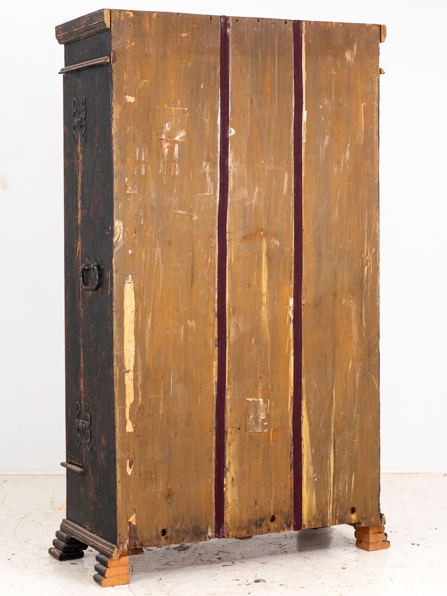 Credenza svedese nera o mobile da cucina, Svezia Fine del XVIII secolo. in vendita 7