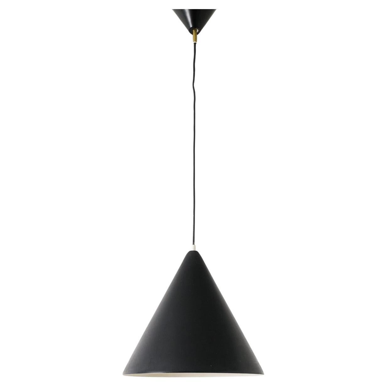 Black Swedish Mid Century Ceiling Lamp Pendant by Hans-Agne Jakobsson, 1960s