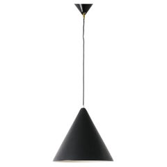Black Swedish Mid Century Ceiling Lamp Pendant by Hans-Agne Jakobsson, 1960s