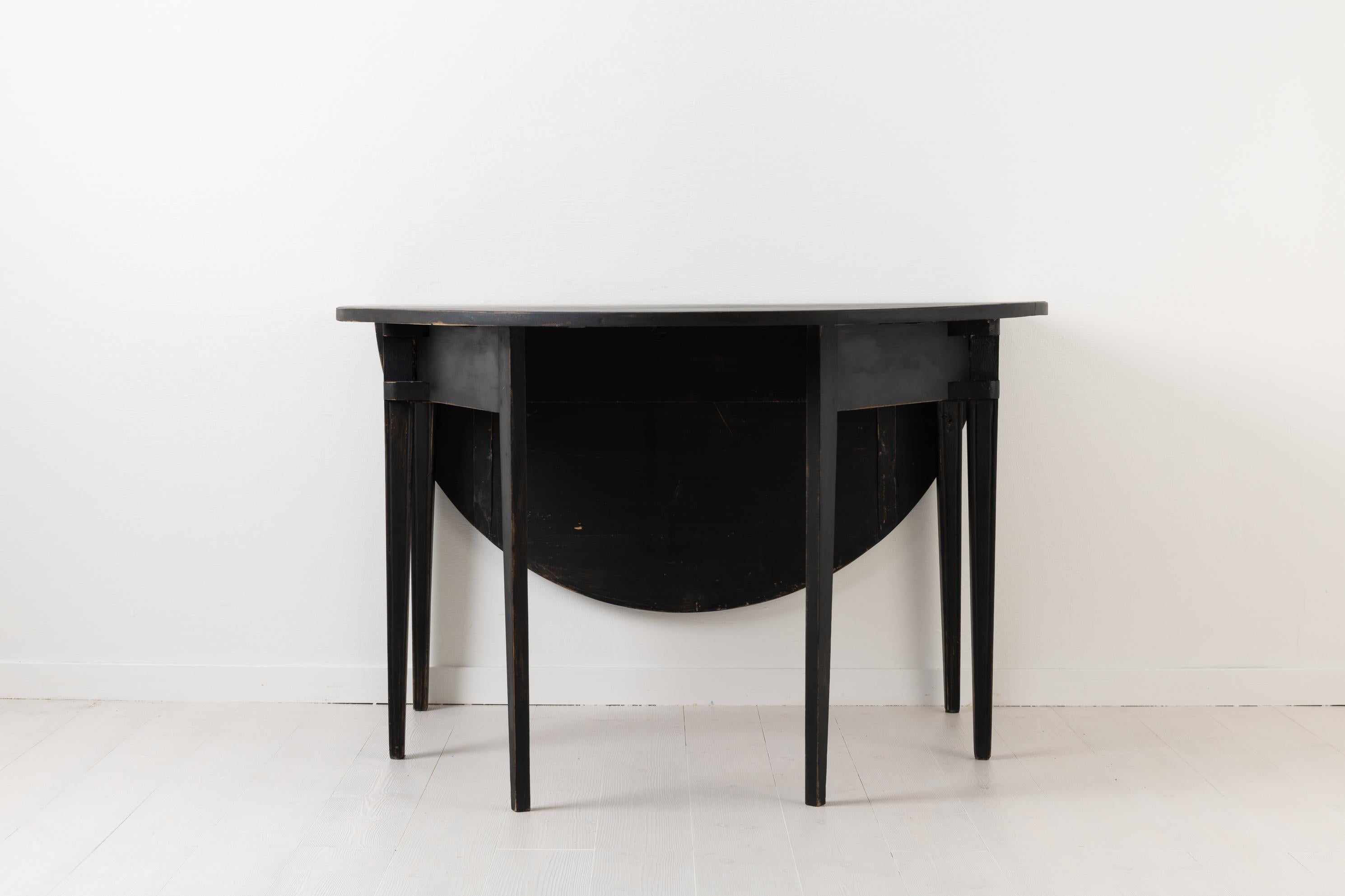 drop leaf table black