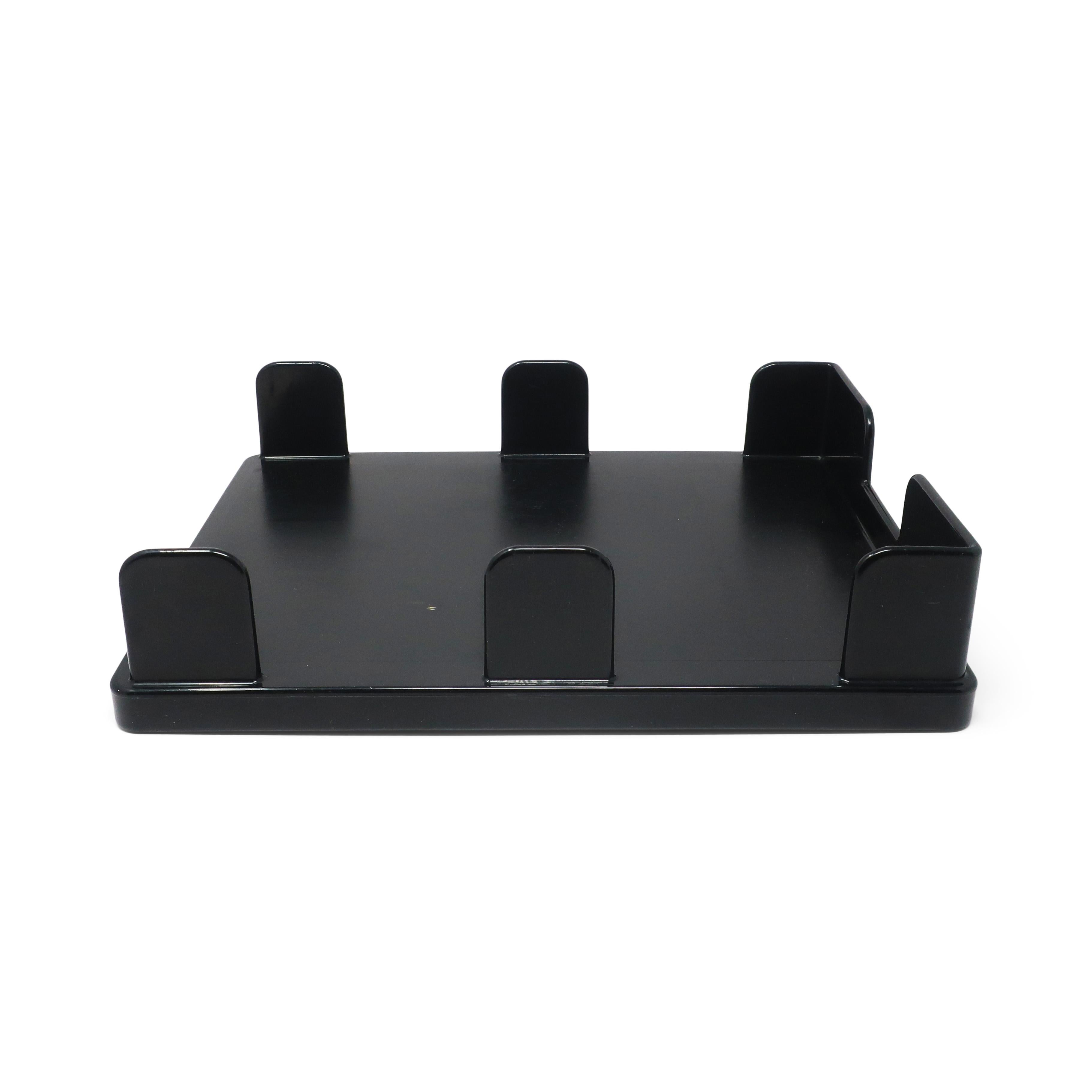 Black Synthesis Letter Tray by Ettore Sottsass for Olivetti In Good Condition In Brooklyn, NY