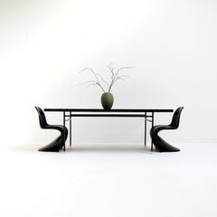 Black Table Attr. to French Modernist Designer Paul Geoffroy