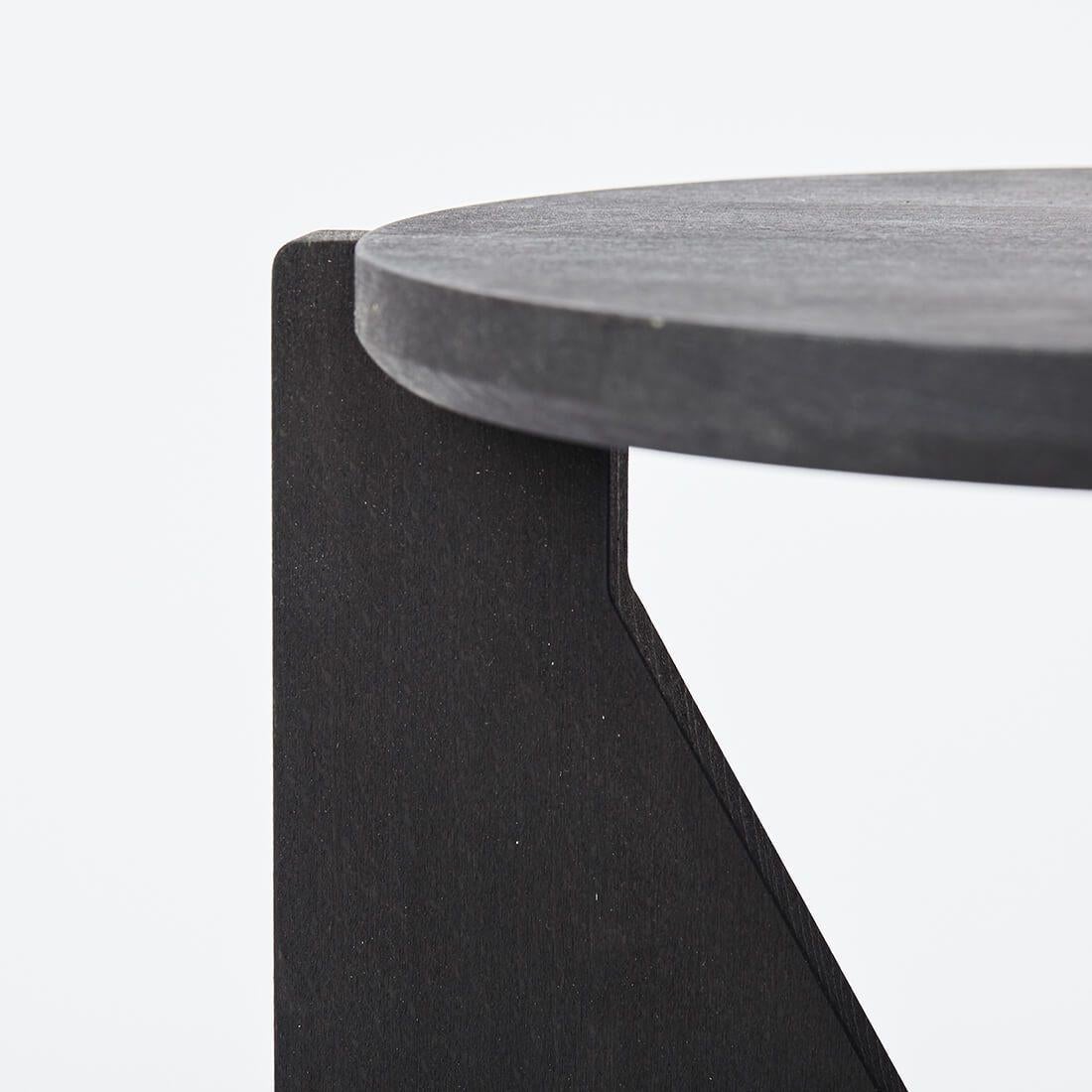 Modern Black Table by Kristina Dam Studio