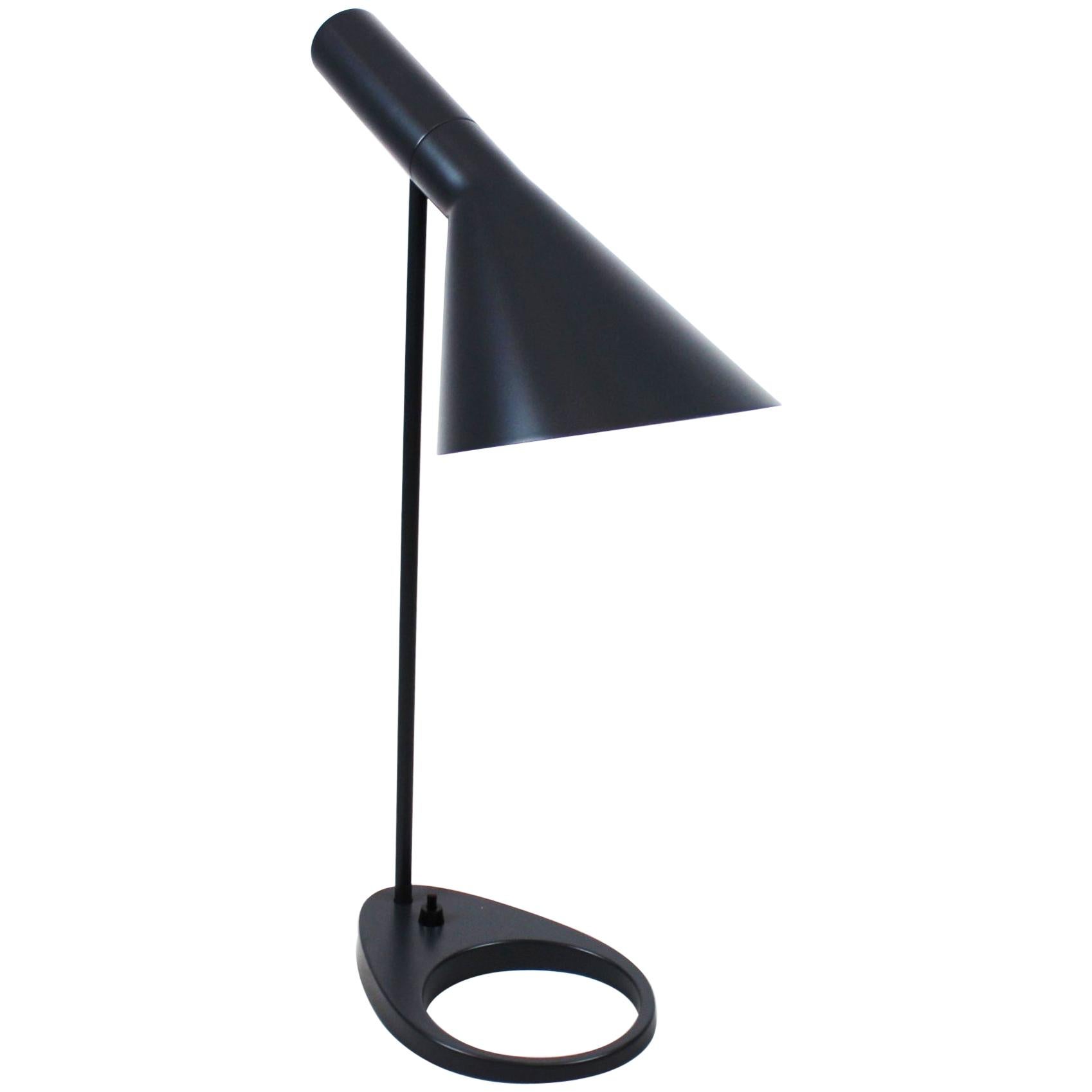 Black Table Lamp by Arne Jacobsen and Louis Poulsen