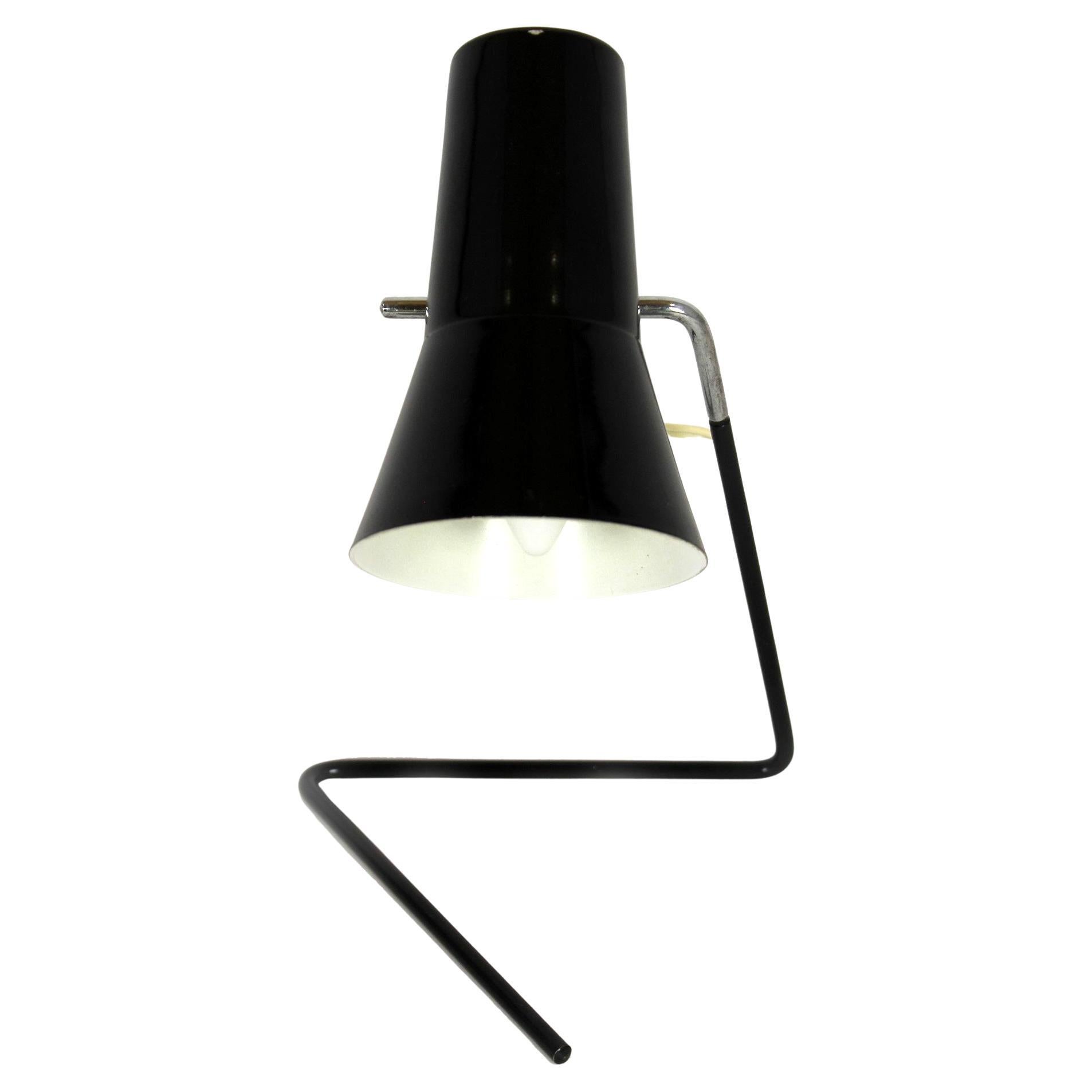 Black Table Lamp by Josef Hurka for Drupol, 1960s