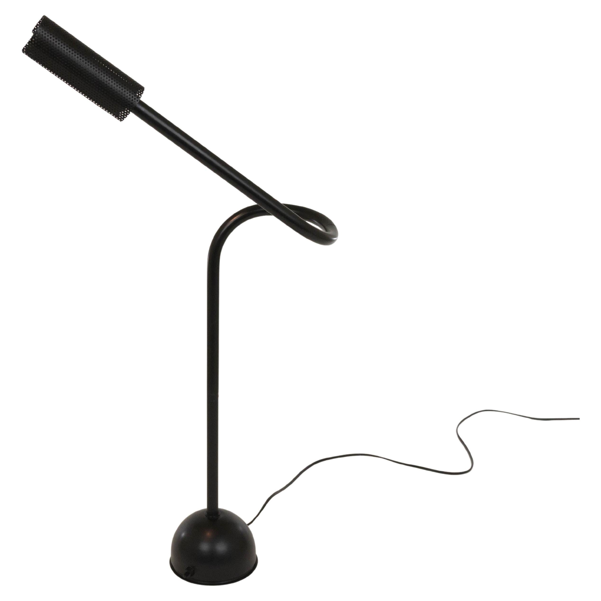 Black Table Lamp Stringa by Hans Ansems for Luxo Italiana, 1980s For Sale
