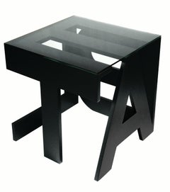 Black "Table" Table by Roberta Rampazzo