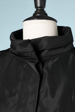 Black taffeta jacket with ruffles Dolce & Gabbana