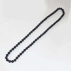 Black Tahitian Pearl Necklace 34"