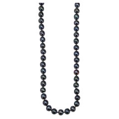Collar de perlas negras de Tahití 34