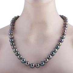 Black Tahitian Pearl Necklace MF03-012326
