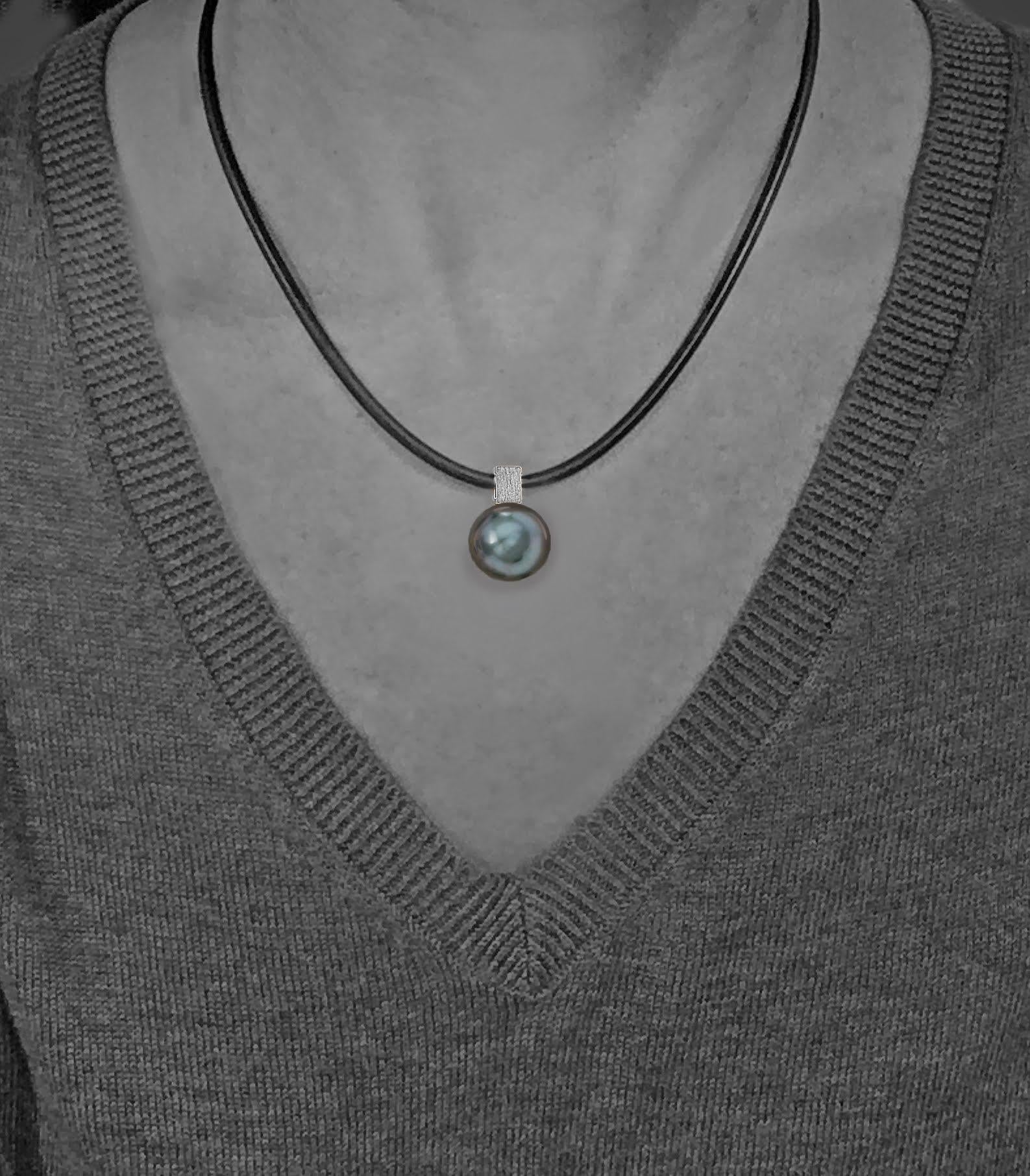 men's tahitian pearl necklace