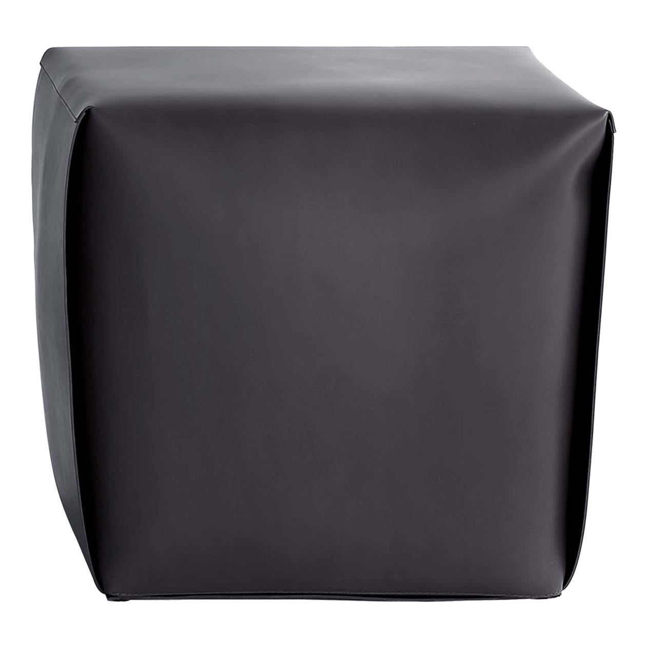 Dark Gray Tall Bao Ottoman by Viola Tonucci