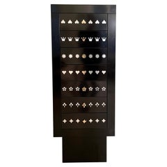 Black Tallboy Chest by Matteo Thun for Bieffeplast, Italy, Around 1985