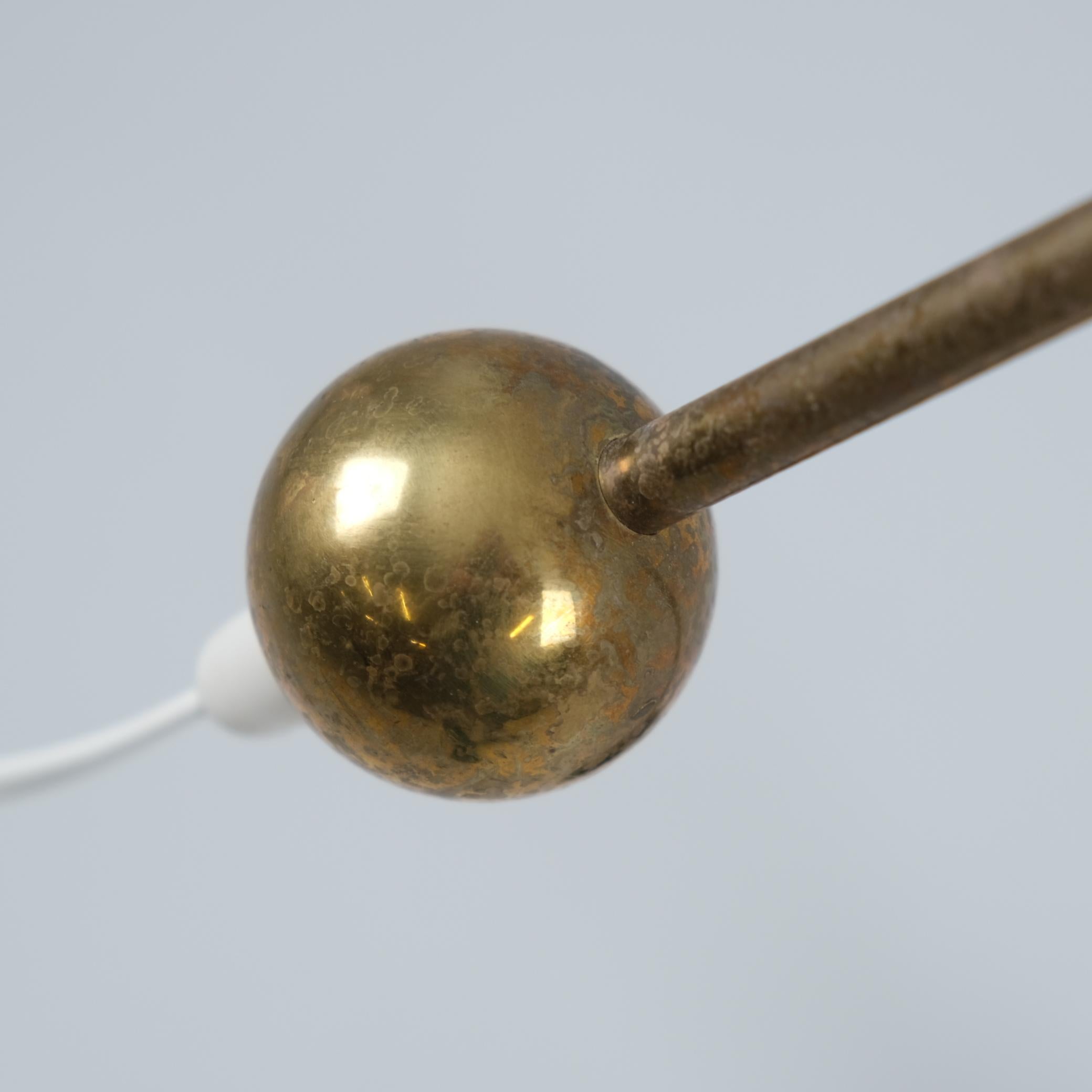 Metà XX secolo Lampada da terra regolabile Tapio Wirkkala nera modello K10-11, Idman 1950s in vendita