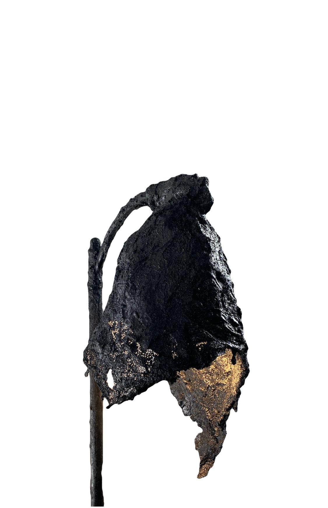 XXI secolo e contemporaneo Lampada da terra o scultura TAR nera, 21° secolo di Mattia Biagi in vendita