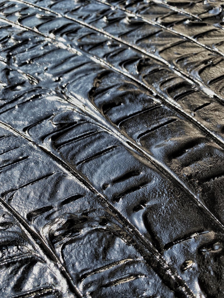 Black Tar Painting, 21st Century by Mattia Biagi For Sale at 1stDibs