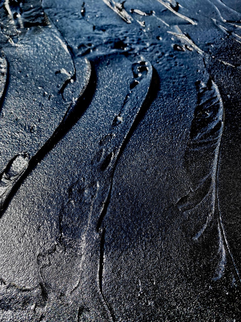 Black Tar Painting, 21st Century by Mattia Biagi For Sale at 1stDibs