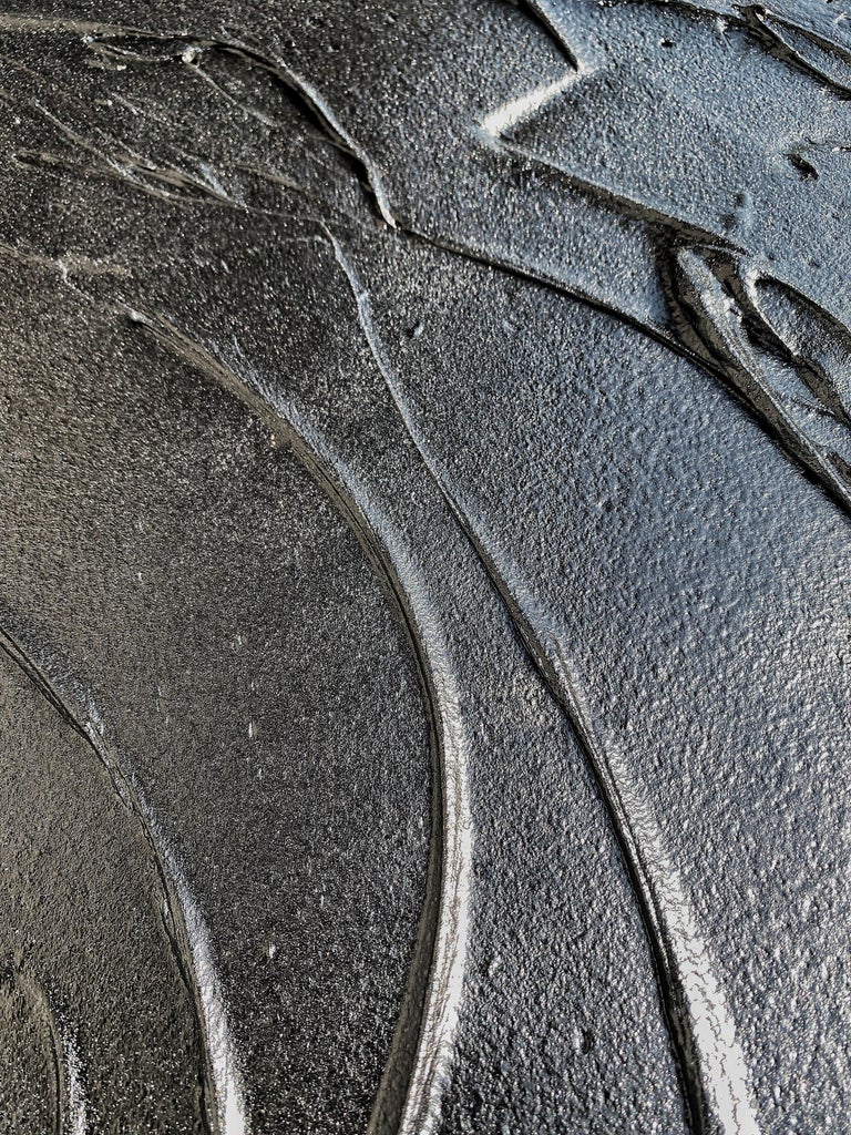 Black Tar Painting, 21st Century by Mattia Biagi For Sale at 1stDibs