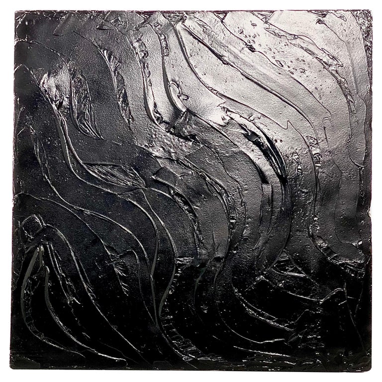 Black Tar Painting, 21st Century by Mattia Biagi For Sale at 1stDibs