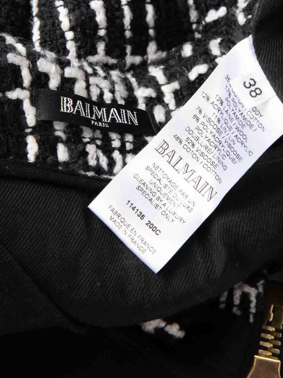 Black Tartan Zip Detail Mini Skirt Size M 1