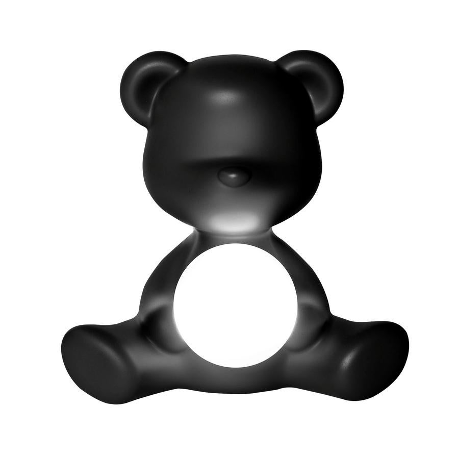 Plastic In Stock in Los Angeles, Black Teddy Bear Lamp LED Rechargeable, Made in Italy