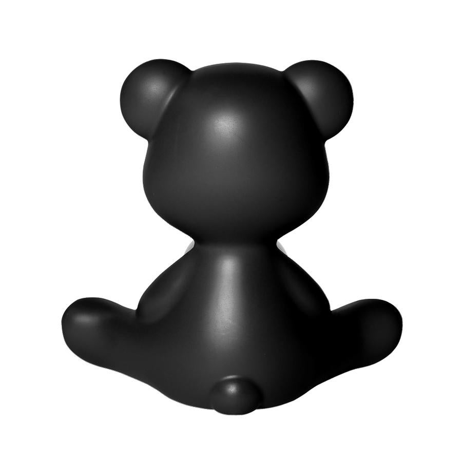 In Stock in Los Angeles, Black Teddy Bear Lamp LED Rechargeable, Made in Italy 2