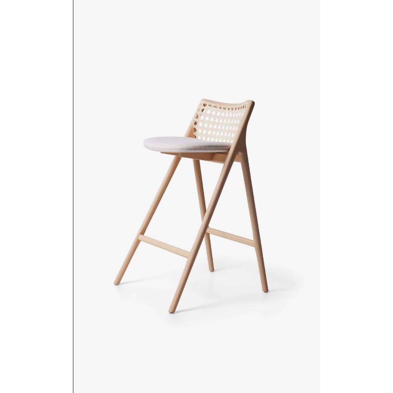 Black Tela Bar Stool by Wentz In New Condition For Sale In Geneve, CH