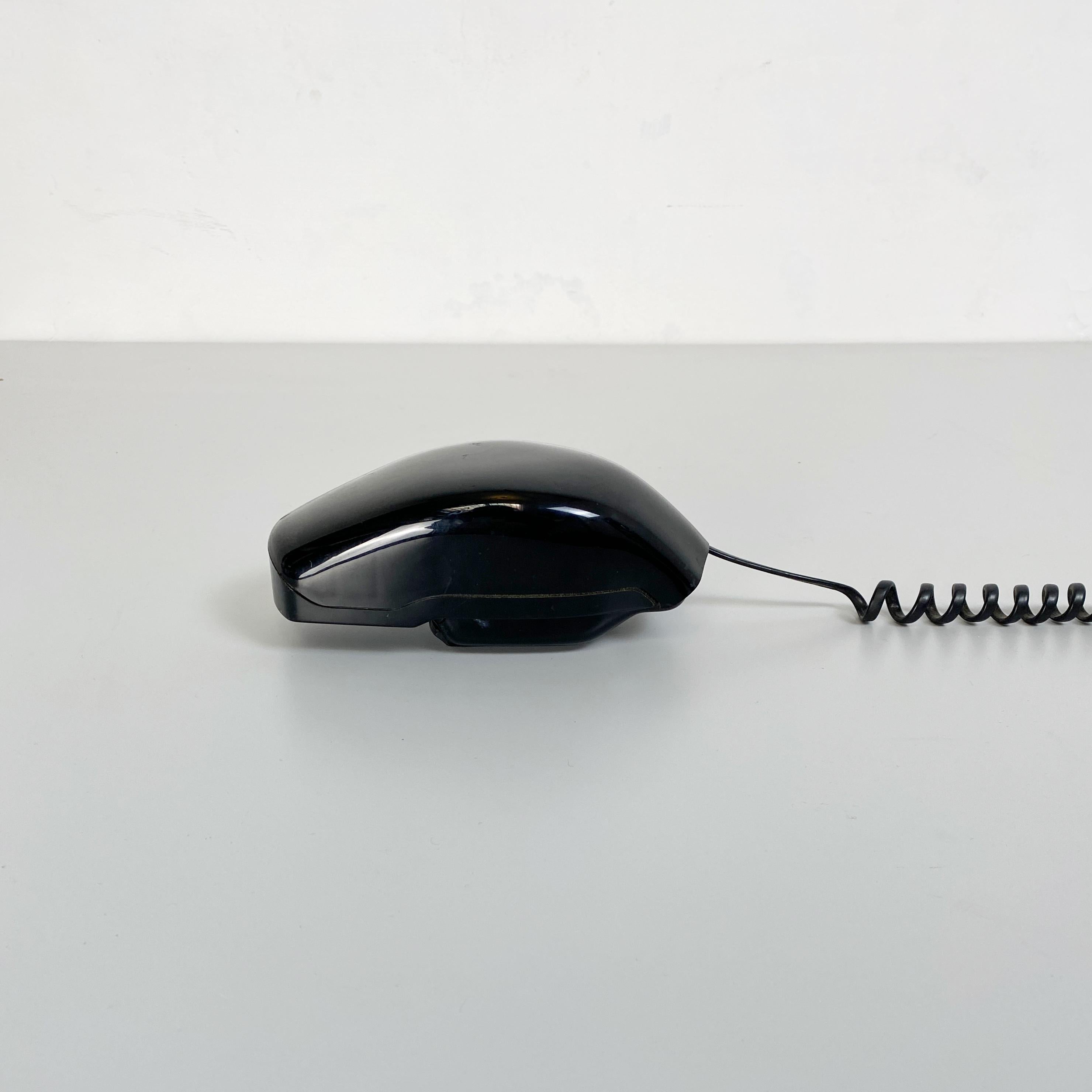 Black telephone Grillo by Marco Zanuso and Richard Sapper for Siemens, 1965
Grillo telephone produced in 1965 for Siemens to a design by Marco Zanuso and Richard Sapper. 
The Telephone won the Compasso d'Oro in 1967 for functionality and