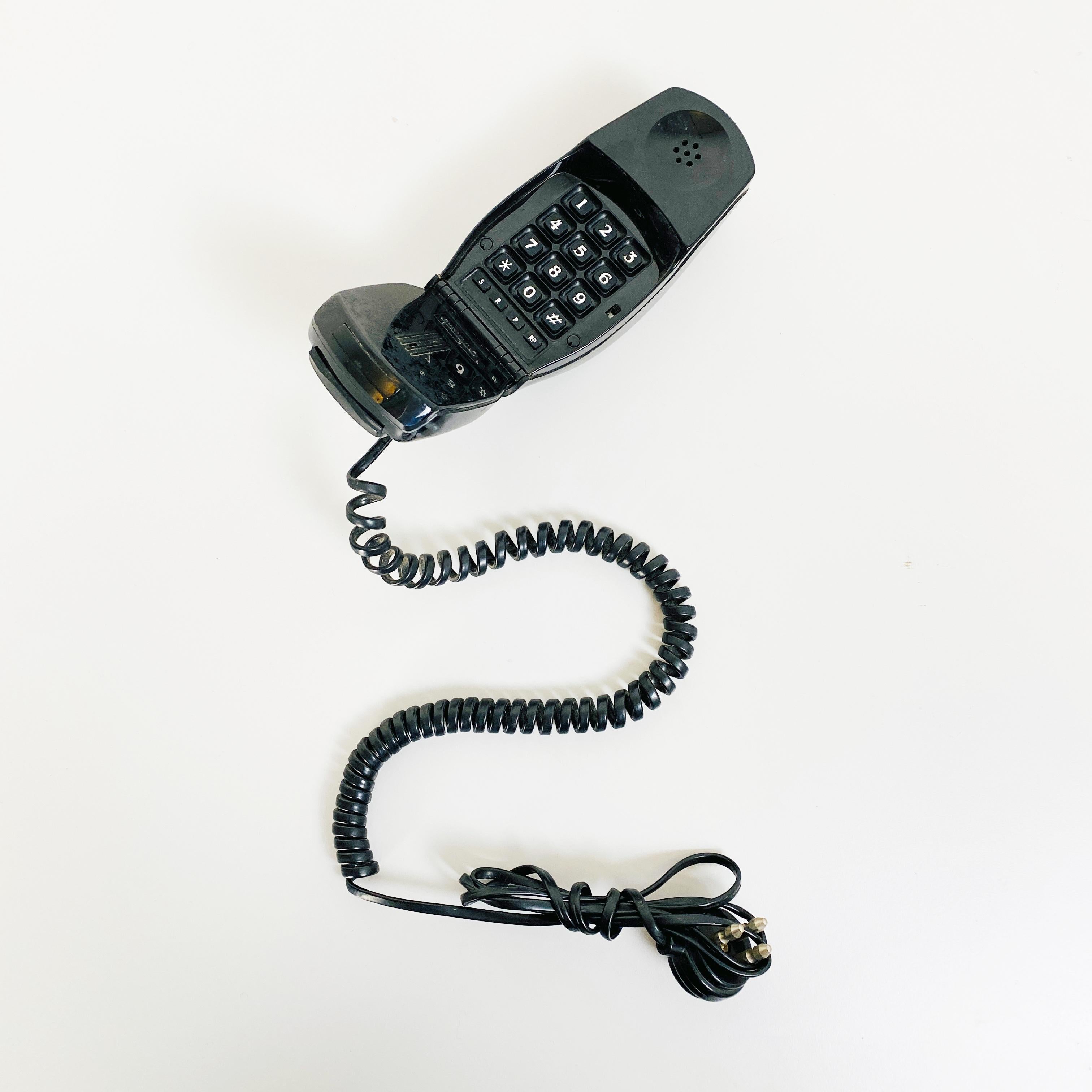 Mid-Century Modern Black telephone Grillo by Marco Zanuso and Richard Sapper for Siemens, 1965