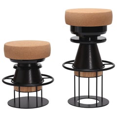 Sgabello Tembo nero, Note Design Studio