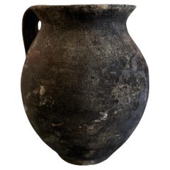 Black Terracotta large pignate pot