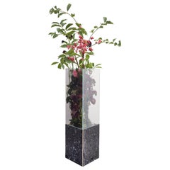 Black Terrazo Triangular Narcissus Vase by Tino Seubert