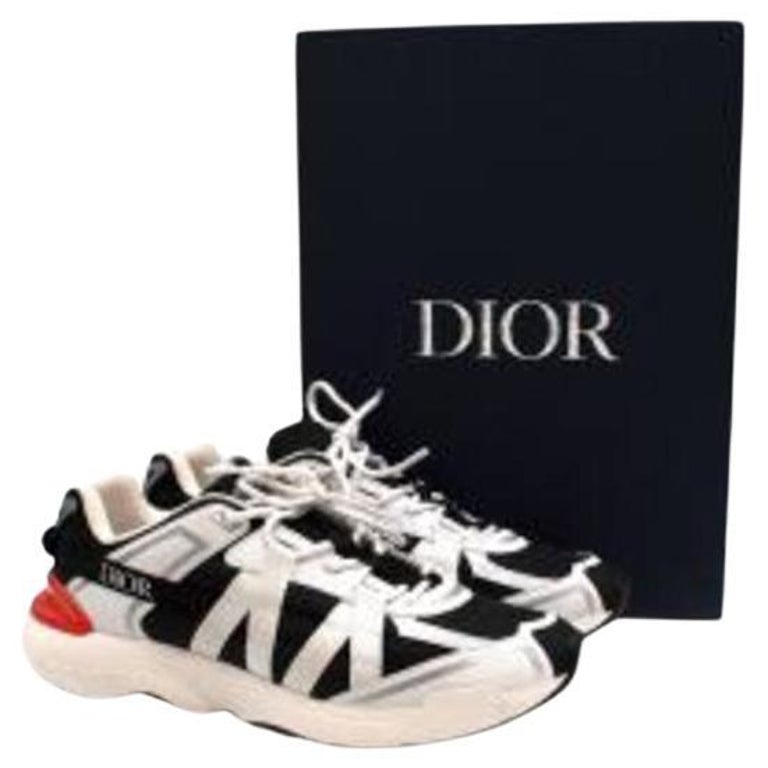 black and white canvas trainers