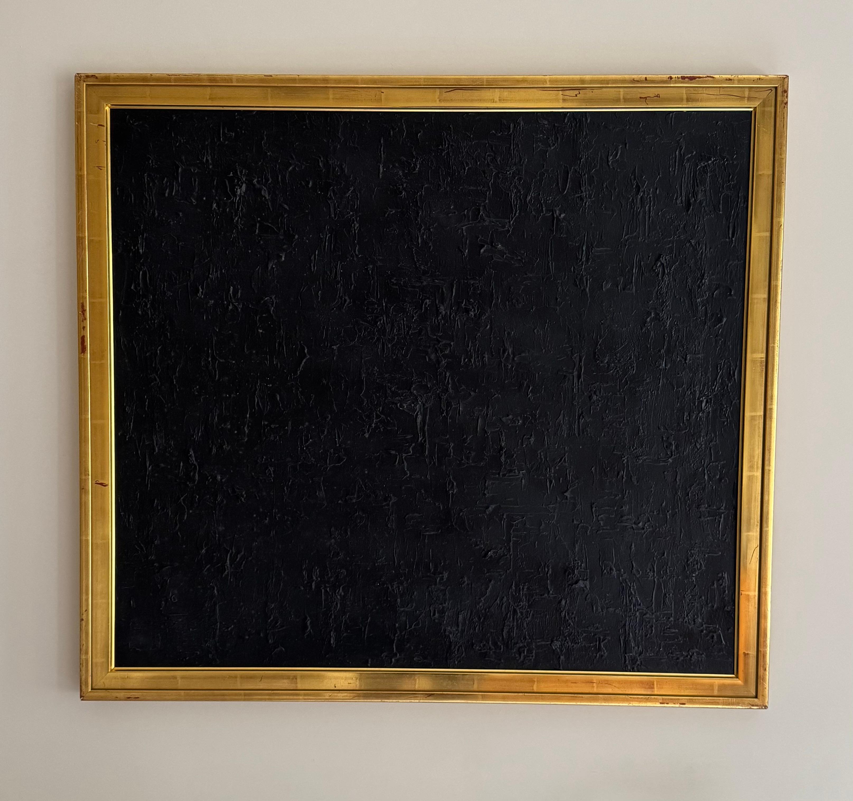 Une peinture abstraite contemporaine saisissante et élégante signée Gerard Grive 2010 Abyss. 