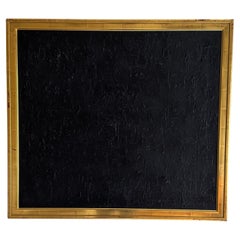Peinture abstraite contemporaine texturée noire
