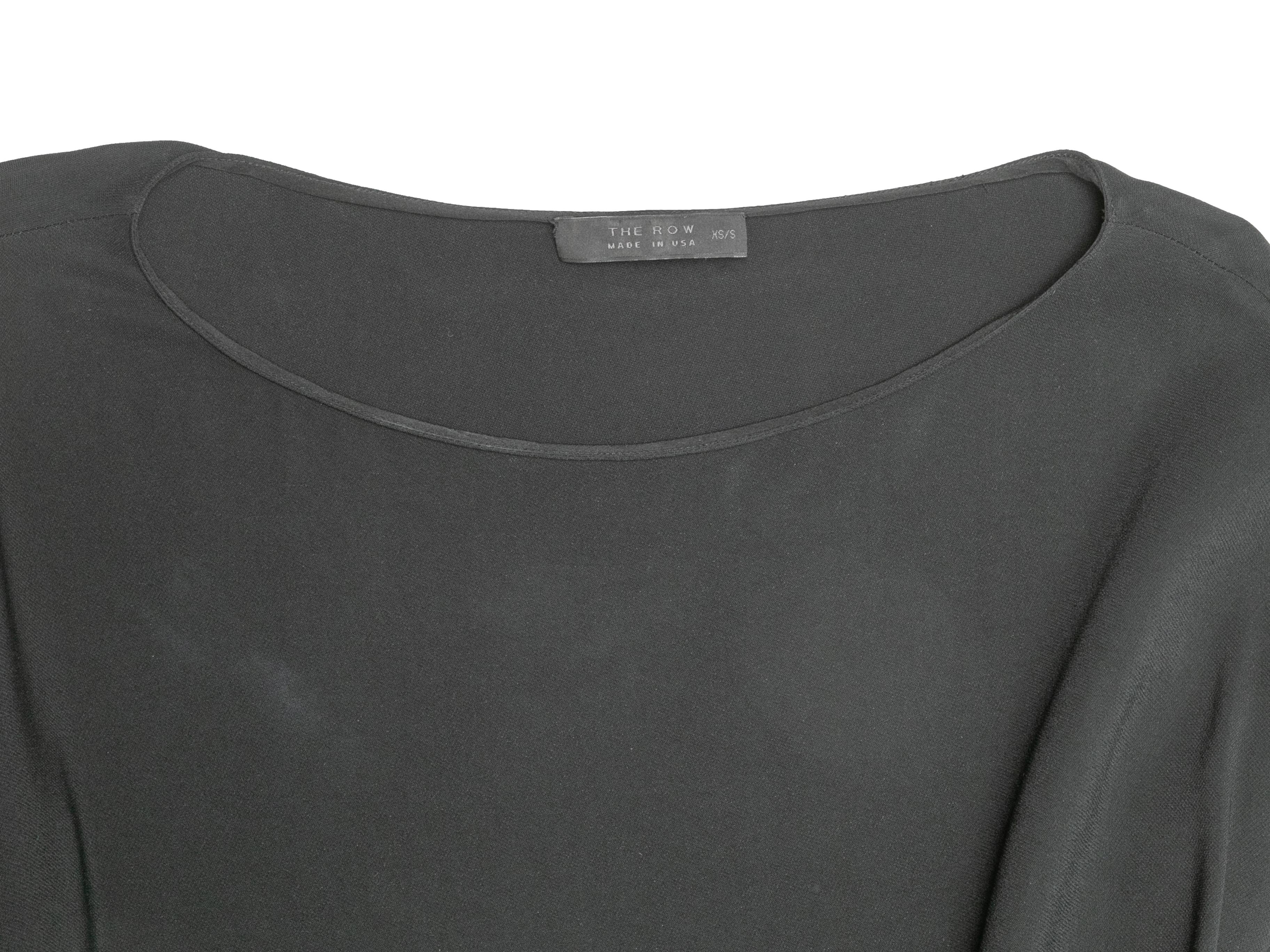 Schwarzes The Row Bateau Neck Pullover Kleid Größe XS/S im Zustand „Hervorragend“ in New York, NY