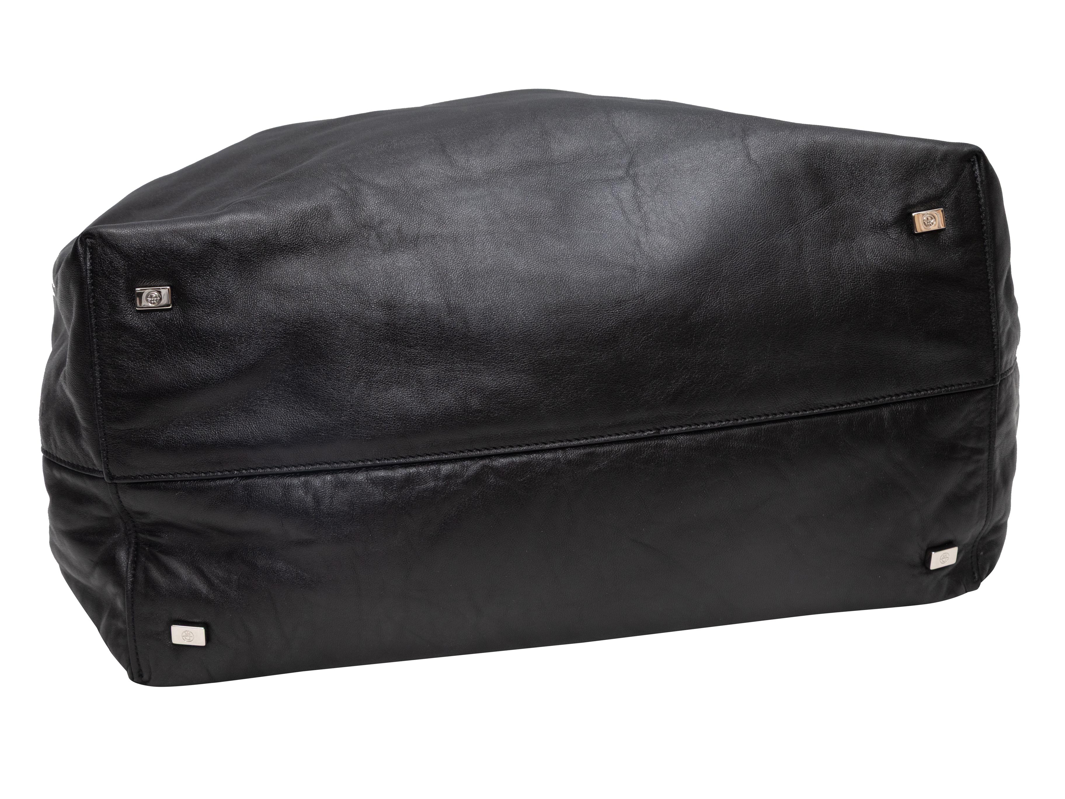 Borsa a doppio cerchio in pelle nera The Row In condizioni buone in vendita a New York, NY