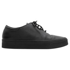 Schwarze The Row Marie H Low-Top-Turnschuhe aus Leder in Schwarz Größe 37