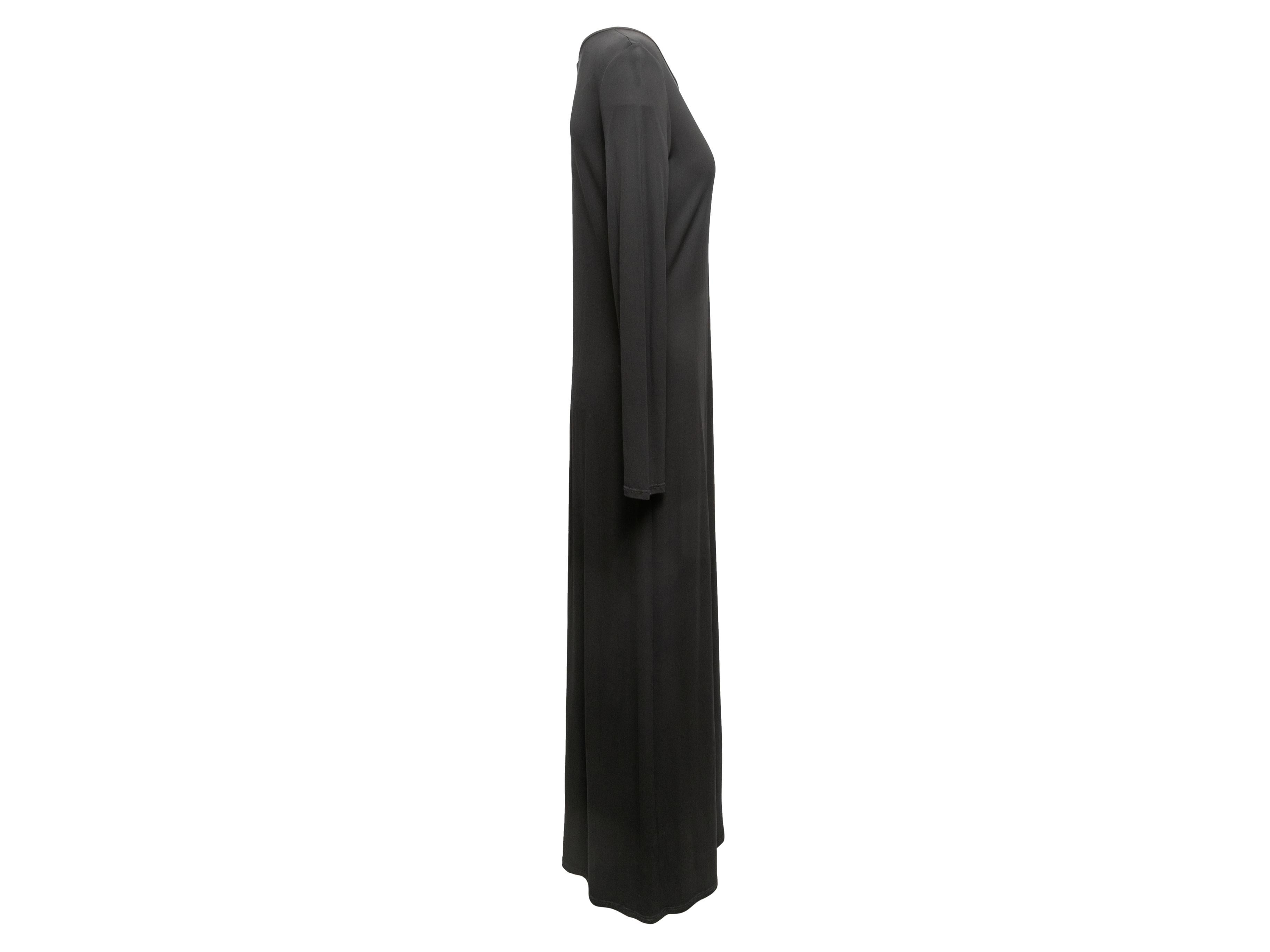 Women's Black The Row Paulette Maxi Dress Size US M For Sale
