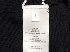 Black The Row Silk-Blend Rib Knit Cardigan