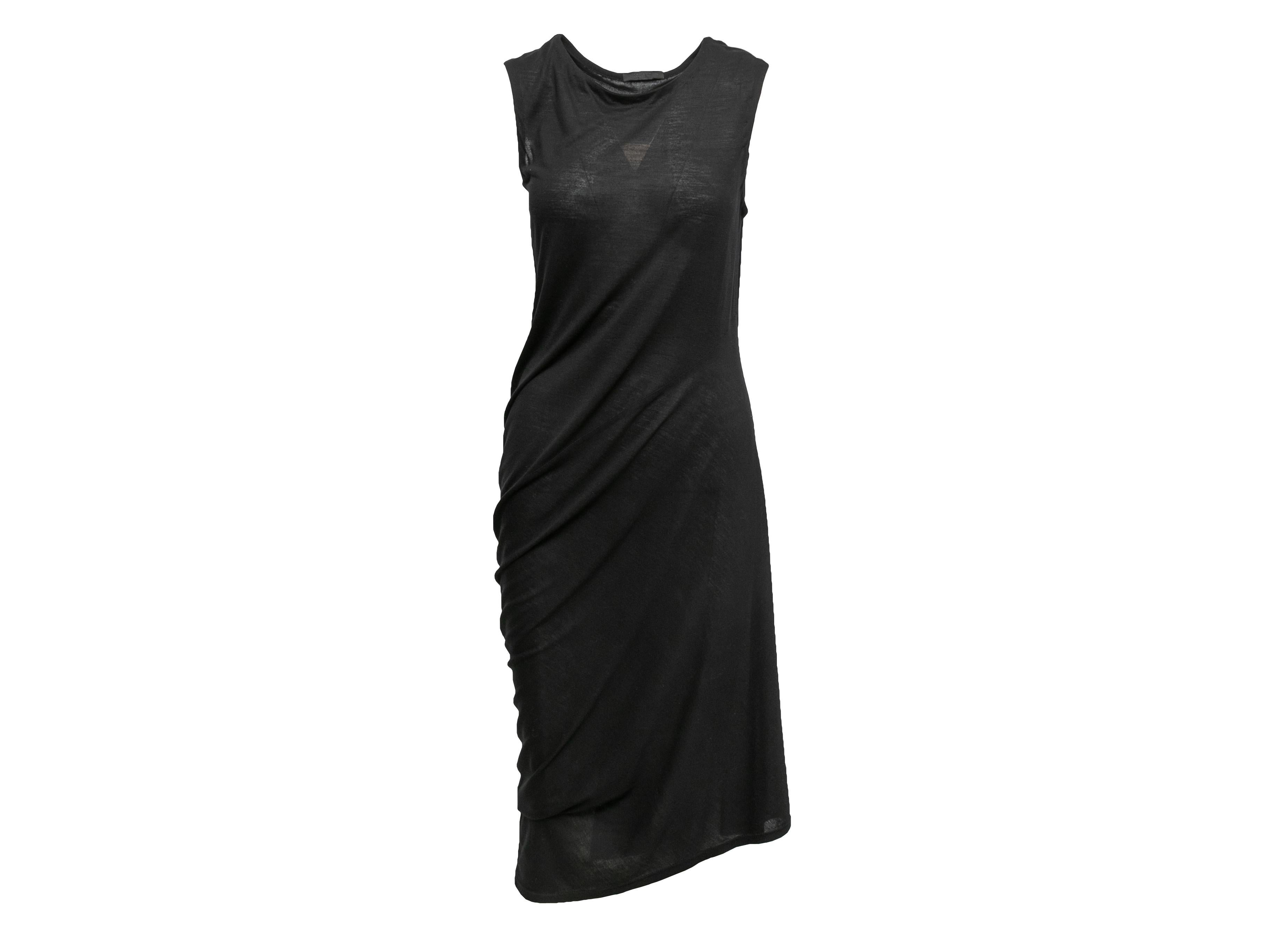 Women's Black The Row Sleeveless Ruched Maxi Dress