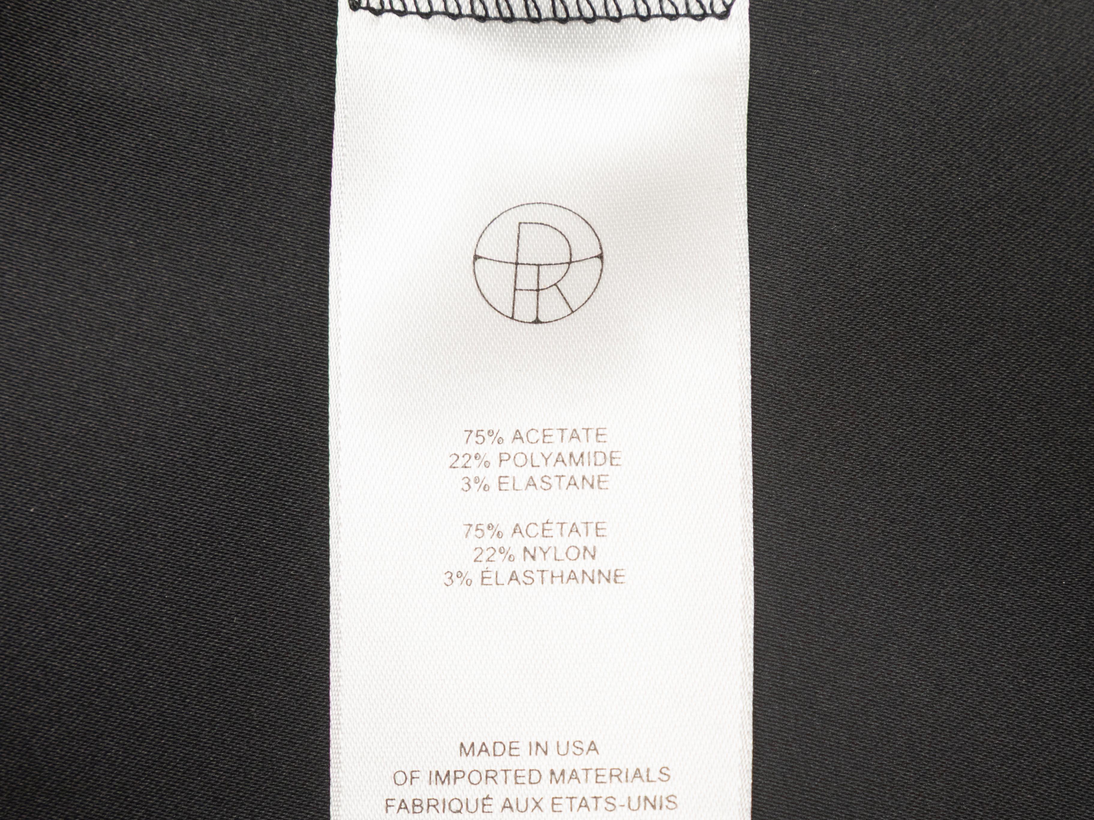 Robe en satin sans manches noire The Row Taille 10 en vente 1