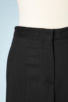Black thin wool trouser Martin Margiela
