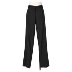 Martin Margiela - Pantalon en laine fine noire 