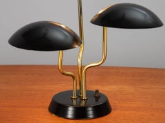 Black Three Shade Lamp by Gino Sarfatti