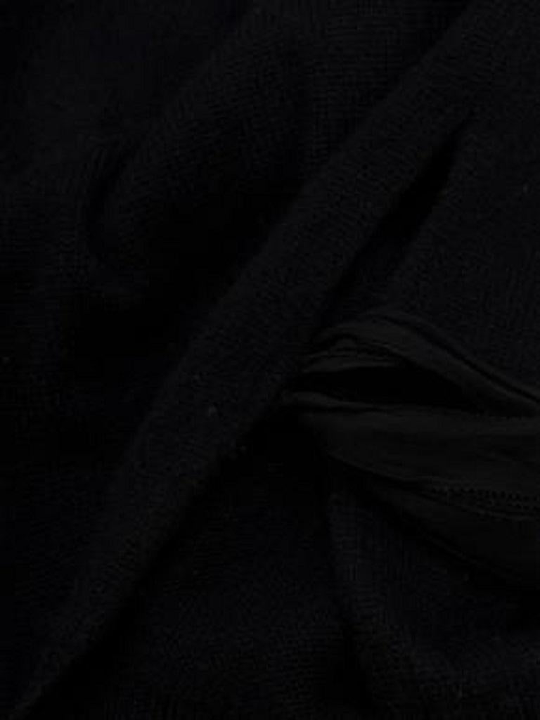 Black Tie Detail Cashmere Knit Jumper For Sale at 1stDibs