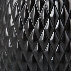Black Tie Porcelain Waste Basket