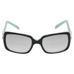 Schwarz & Tiffany Blau Tiffany & Co. Rechteckige Sonnenbrille